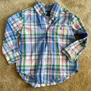 Euc boys 2t polo button down